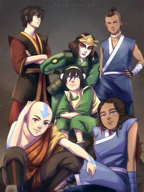 Team Avatar By Shinobisena On Deviantart Personajes De Avatar Avatar La Leyenda De Aang