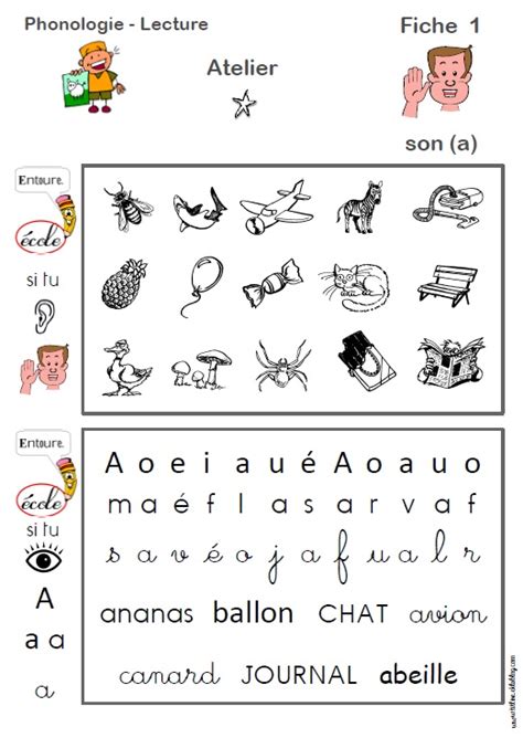 Fiches Sons Phonologie Gs Exercice Grande Section Maternelle Sexiz Pix