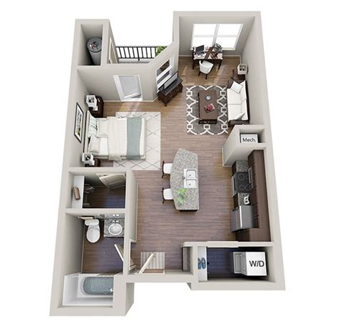 There are a few tricks to create a studio layout that's compatible. Studio Apartment Floor Plans