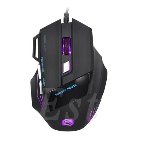 Professional Gaming Mice Usb Optical Wired Mouse 5500 Dpi 6 Buttons Led