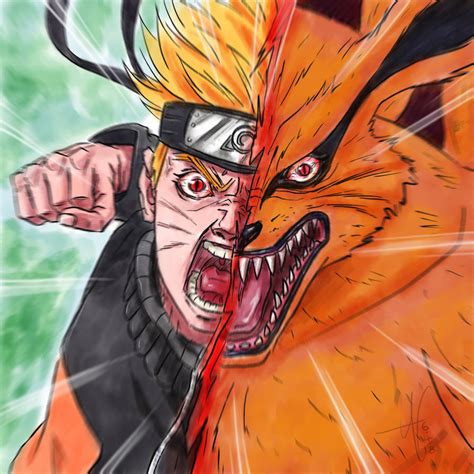 Naruto Kurama Rage On By Nairarun15 On Deviantart