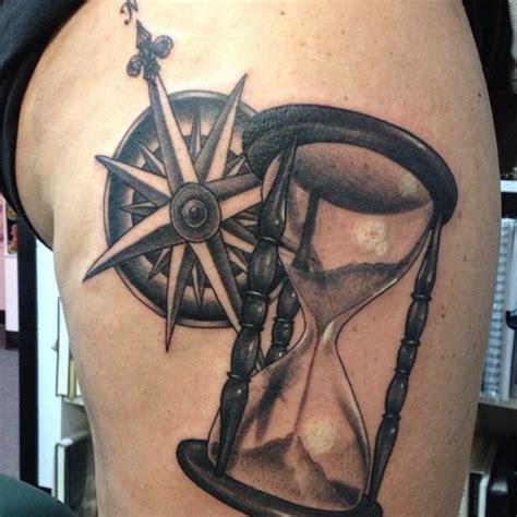 Clock And Compass Tattoo Meaning Gnarly Skull Tattoos That Will