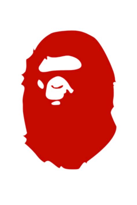 Download Bape Red Logo Transparent Png Stickpng