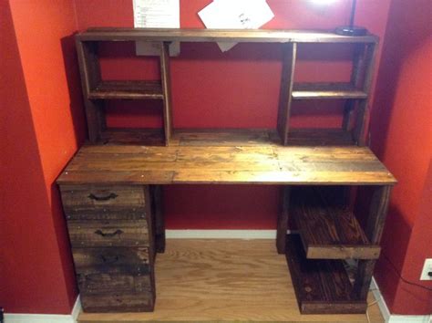 Enjoy free shipping on most stuff, even big stuff. DIY cheap pallet wood computer desk with drawers. $30 was ...