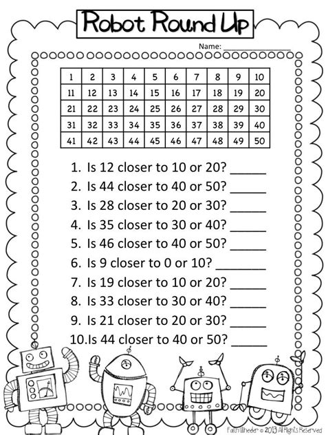Rounding Numbers Third Grade