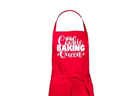 Cookie Baking Queen Adult Apron Custom Apron Chef Apron Etsy