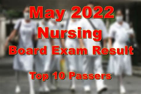 Nursing Board Exam Result May 2022 Top 10 Passers