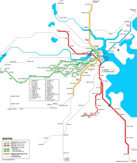 Mapa Del Metro De Boston Para Descarga Mapa Detallado Para Imprimir