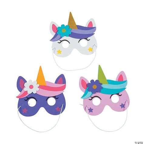 Unicorn Masks 12 Pc Discontinued