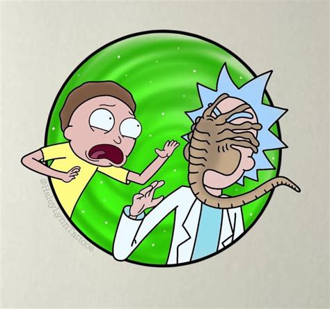 Rick And Morty X Aliens Rick And Morty Tattoo R Rick And Morty Rick