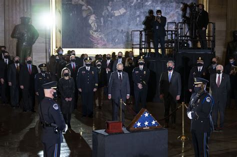 Biden Joins Congressional Leaders And Capitol Police To Honor Fallen