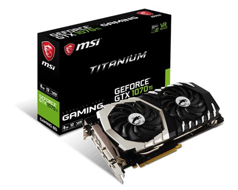 Msi Geforce Gtx 1070 Ti Titanium 8 Gb Graphics Card Review