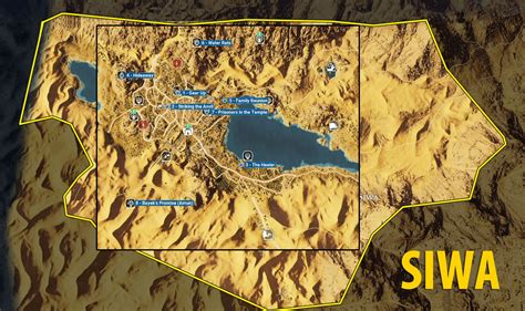 Siwa Side Quests And Quest Map Walkthrough Assassin S Creed Origins