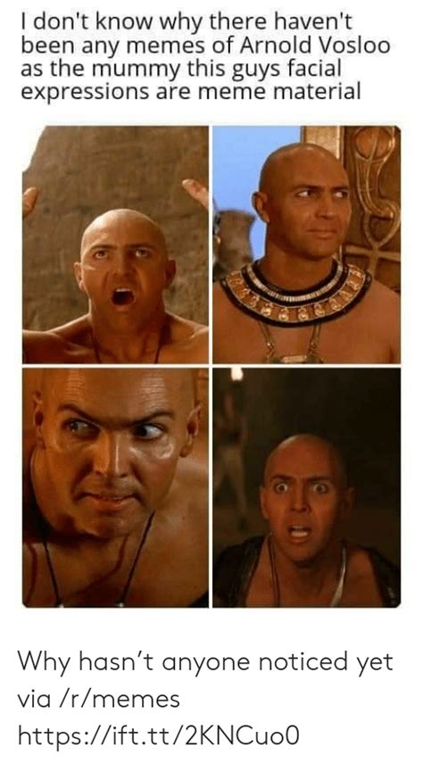 I Dont Know Why There Havent Been Any Memes Of Arnold Vosloo As The