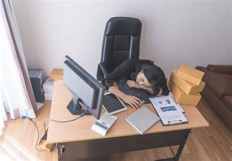 Worker Sleeping At Desk Stock Photo Image Of Shirt Interior 13091540