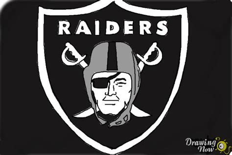 How To Draw The Oakland Raiders Nfl Team Logo DrawingNow