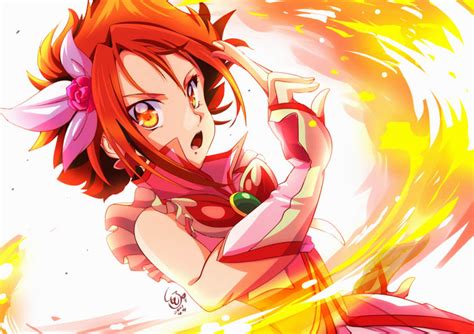 tomo5656ky cure rouge natsuki rin precure yes precure 5 yes precure 5 gogo 1girl o