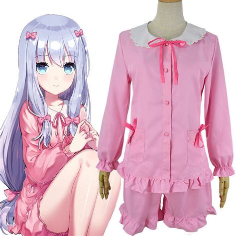 Anime Eromanga Sensei Izumi Sagiri Sleepwear Pajamas Cosplay Costume