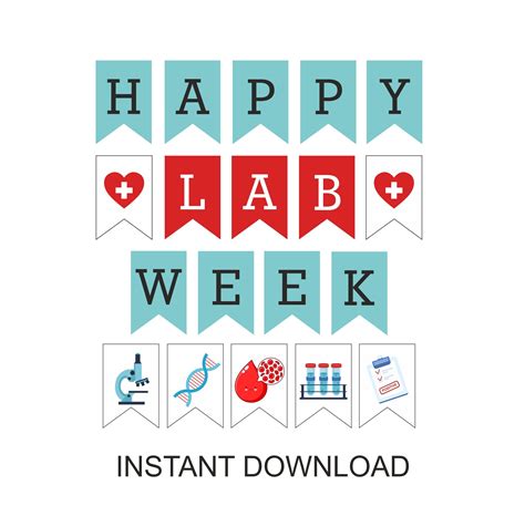 Lab Week Banner Printable Printable Happy Lab Week 2022 Banner
