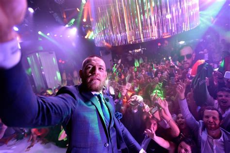 pics conor mcgregor parties it up with celebrities at intrigue nightclub following ufc 202 win