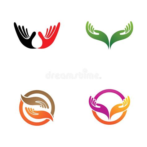 Hope Hand Logo Symbol Vector Image Stock Vector Illustration Of