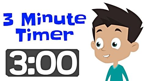 Asking for a 1 minute timer works fine, as does asking for a 4 minute and above timer. 3 Minute Timer for Kids - YouTube