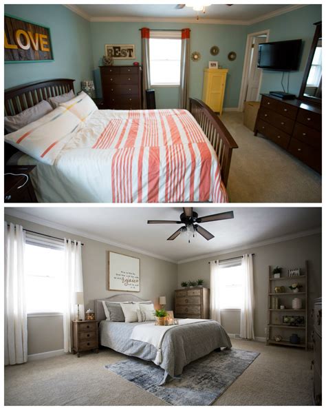 Pictures Of Bedroom Makeovers Affordable Before And After Bedroom