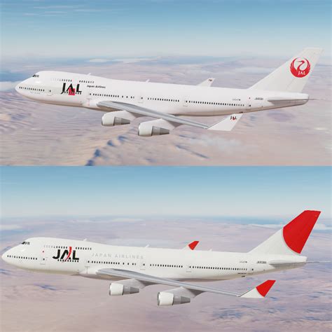 Japan Airlines Jal Liveries For B747 In Civil Aircraft Mod Cam