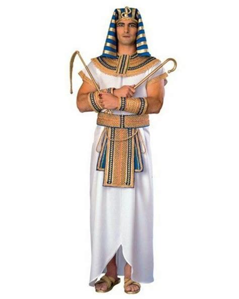 Deluxe Adult Mens Pharaoh Costume Egyptian King Tut Sphinx Khufu Tunic Ramses Hq Ebay