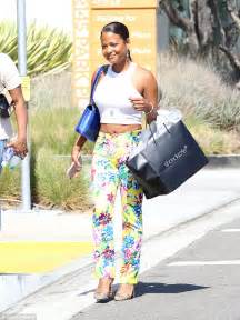 christina milian flashes her tummy on shopping trip in la daily mail online