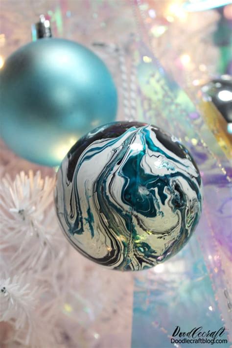 How To Marble Ornaments With Easy Marble