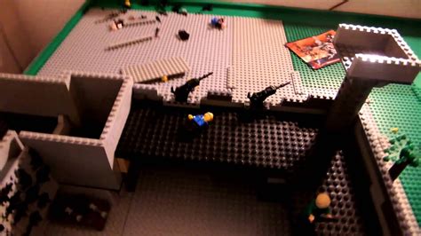 Zombies have kidnapped his family. lego zombie military base - YouTube