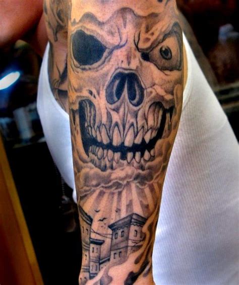 Skull Sleeve Tattoo Designs Design Of Skull Sleeve