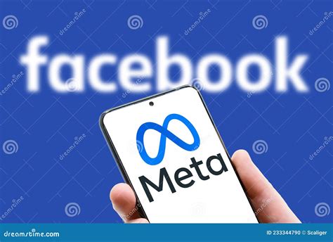 Meta Logo Meta Facebook Rebrand Concept Social Media Facebook