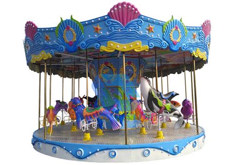 Kids Outdoor Merry Go Round Horse Carousel Ride For Carnival