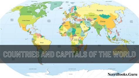 Countries And Capitals Of The World List Of Countries And Its Capital