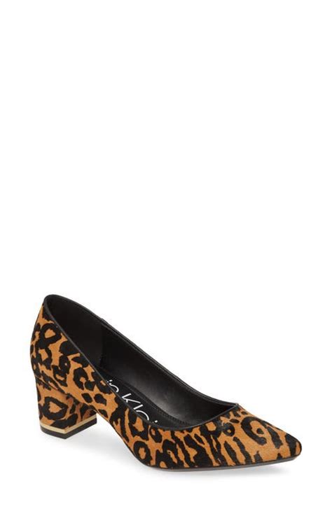 Buy Calvin Klein Nita Pointed Toe Pump Animal Print Calf Hair At 60