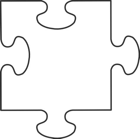 Large Blank Puzzle Pieces | White puzzle piece clip art | Puzzle piece template, Collaborative ...