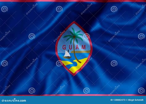 Guam Flag Illustration Stock Illustration Illustration Of State