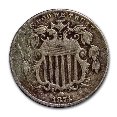 Buy 1874 Shield Nickel Fine Details Apmex