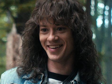 Stranger Things Eddie Munson Spiral Curly Brunette Lace Front Syntheti