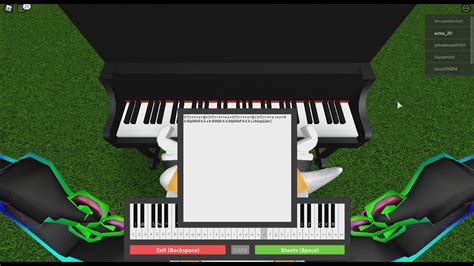 Piano Keyboard Roblox Sheets Giorno Theme