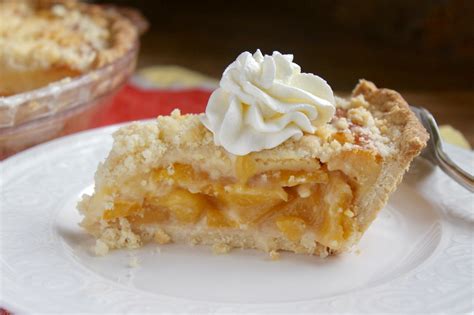 Custard Peach Pie - Christina's Cucina