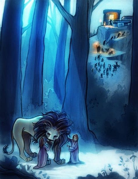 Comfort Before The Sacrifice Etsy Chronicles Of Narnia Aslan