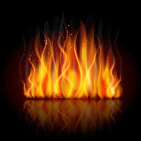 Vector Burning Flame Banner Background Vector Art Ai Svg Eps Vector