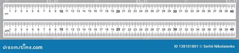 Set For Rulers 40 Cm Precise Measuring Tool Ruler Grid 400 Mm Stock