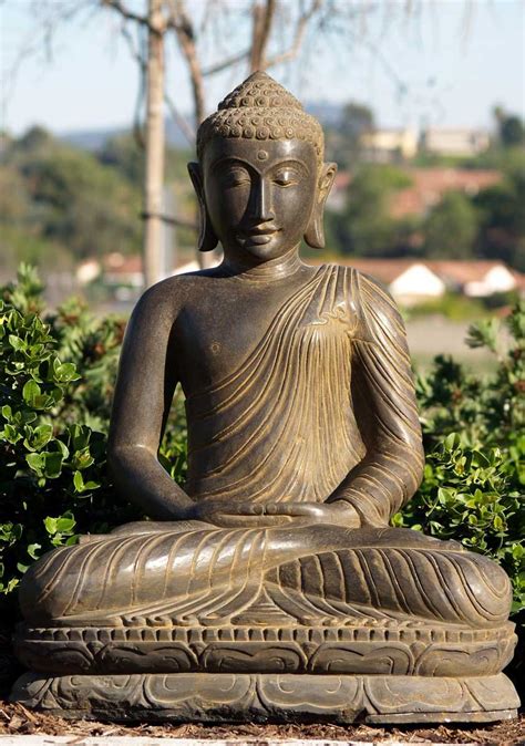 Sold Meditating Buddha Sculpture 32 59ls18 Hindu Gods