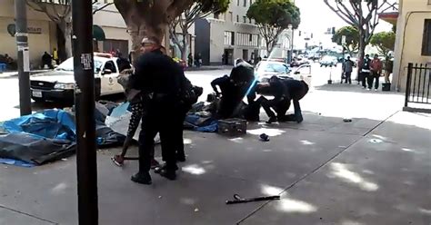 Graphic Video Of Lapd Officers Fatally Shooting A Homeless Man Is