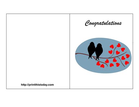 Free Printable Congratulation Cards For Wedding