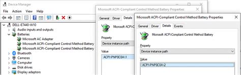 Two Microsoft Acpi Compliant Control Method Battery In Device Manager